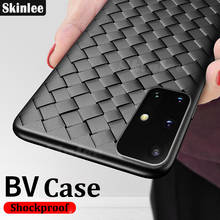 Skinlee-funda suave para Samsung A51, protección completa, funda de negocios tejida de cuero para Samsung Galaxy A71 2024 - compra barato