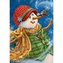 LaoJieYuan Diamond Painting 5d Snowman Full Square/Round Diamond Embroidery Cartoon Picture Rhinestone Christmas Decorations 2024 - buy cheap