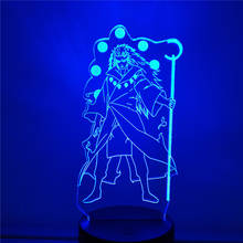 Наруто Учиха Мадара 3D светодиодный ночник Rikudo Sennin версия Детская прикроватная декоративная лампа Lampara креативная лампа для дома Lampe 2024 - купить недорого