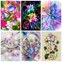 DIY 5D Diamond Painting Flower Poppy Cross Stitch Diamond Embroidery Full Round Drill Mosaic Picture Rhinestone Decor Home Gift 2024 - buy cheap