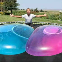 Balão inflável com bolhas de ar macio para crianças, bola de brinquedo engraçada, jogo de festa para crianças, presente, ar livre, 120cm 2024 - compre barato