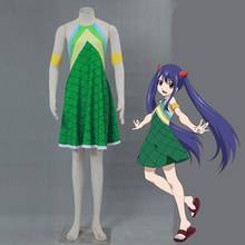 Anime Fairy Tail Wendy Marvell Cosplay Costume Green Dress Halloween Christmas Party Girls Dragonscale Clothing Fancy Dress 2024 - buy cheap