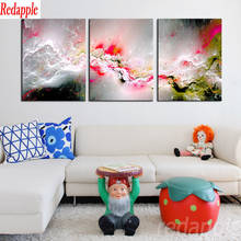 5D Diy Diamond Painting Abstract art line landscape Diamond Embroidery Full Drill square/round Resin Rhinestones 3pcs Home Decor 2024 - buy cheap
