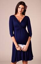 Vestidos de lactancia materna para mujeres embarazadas, ropa de maternidad con cuello en V, vestido de noche 2024 - compra barato