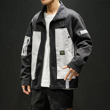 Jaqueta original japonesa masculina de outono 2021, jaqueta com cores casuais e de tamanho grande, roupas de personalidade 2024 - compre barato