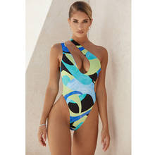 Bañador de una pieza con un hombro para mujer, traje de baño Sexy ahuecado, Monokini con espalda descubierta, brasileño, 2021 2024 - compra barato