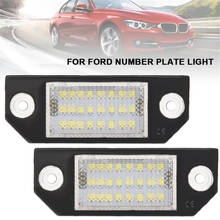 2Pcs LED Number License Plate Lights Pure White Color For Ford Focus C-MAX MK2 03-08 S-MAX Escape Fusion C-MAX Focus 2024 - buy cheap