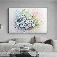 Arthyx Large Hand Painted Flowers Oil Painting On Canvas Modern Abstract Knife Wall Art Pictures For Living Room Home Decoration 2024 - buy cheap