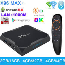 X96 Max Plus 1000M LAN Android 9.0 TV Box Amlogic S905X3 Smart Media Player 4GB 64GB X96Max+ 8K HD Set top Box Quad Core 5G Wifi 2024 - buy cheap
