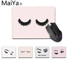 Maiya qualidade superior cílios cílios compõem menina gamer jogar esteiras mousepad venda superior por atacado almofada de jogos mouse 2024 - compre barato