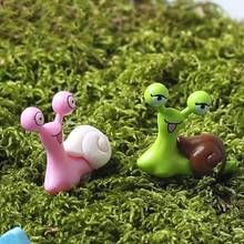 Juguetes de casa de muñecas de jardín de hadas, Mini Caracol, Micro paisaje en maceta, accesorios de bonsái, adornos, estatuilla de decoración, novedad de 2018 2024 - compra barato