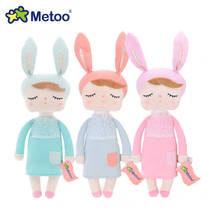 Metoo-muñecas suaves de peluche de conejo rosa y verde para niños y niñas, juguetes de decoración de fiesta, Angela, regalo, 5083 2024 - compra barato