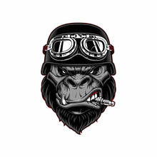 Latest Ideas Aggressive Fashion Gorilla Car Sticker Waterproof Cover Scratch Decal Motorcycle Window Stickers PVC 13cm X 8.7cm 2024 - buy cheap