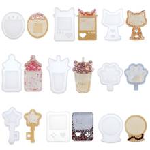 Quicksand Silicone Mold Game Console Capsule Machine Jewelry Craft Making Baby Bottle Drink Cup Cat Claw Key Shape Epoxy Mould 2024 - buy cheap