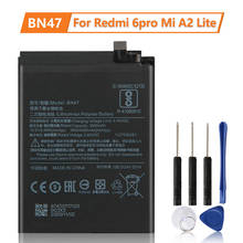 Nueva batería BN47 para Xiaomi RedMi6 Pro, Redmi 6 pro, Mi A2 lite 100%, 3900mAh 2024 - compra barato