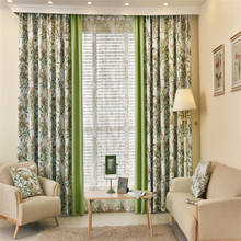 Bonito impresso cortinas blackout para sala de estar quarto floral moda casa decorativo janela 2024 - compre barato