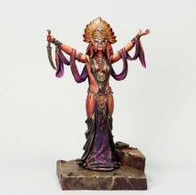 Unassambled  1/24 75mm ancient woman warrior stand with base    Resin figure miniature model kits Unpainted 2024 - buy cheap