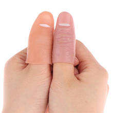 5pcs/set Hard Thumb Tip Finger Fake Magic Trick Close Up Vanish Appearing Finger Trick Props Toy Funny Party 2024 - купить недорого