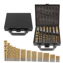 Brocas HSS de 99 piezas con caja de Metal, 1,5-10mm, broca helicoidal chapada en titanio de acero de alta velocidad para perforación de Metal y madera 2024 - compra barato