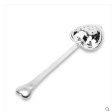 Heart Shape Stainless Steel Flat Handle Tea Strainers Mesh Ball Tea Ball Seasoning Packet Tea Infusers 4 Pc/lot 2024 - buy cheap