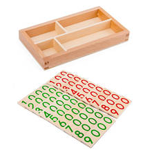 Wood Number Card 1-9000 Cognition Developmental Montessori Learning for Kids 2024 - buy cheap