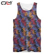 CJLM-Camiseta sin mangas con estampado 3D para hombre, ropa de Fitness de verano, camiseta sin mangas con cuello redondo, 5XL 2024 - compra barato