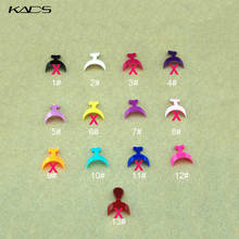 KADS Hotsale 120pcs/set French Edge Tip French False Acrylic Nail Tips Edge 2PCS*10size of each color,6 colors can choose 2024 - купить недорого