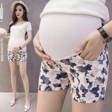 2020 New Summer Women Shorts for Pregnant Women Cotton Linen Pregnancy High Waist Short Pants Maternity Bottoms Printed Clothes 2024 - buy cheap