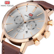 MINI FOCUS Mens Fashion Waterproof Sports Watch Luxury Brand Quartz Calendar Watches  Leather Male Clock Chronograph 2024 - buy cheap