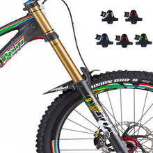 Guarda-lamas colorido de plástico para bicicleta, guarda-lamas traseiro para roda dianteira, acessório de engrenagem fixa para mountain bike e road bike 2024 - compre barato