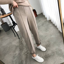 SHIJIA Winter Thicken Women Suit Pants Female Pencil Pants Elastic Waist Office Ladies Pants Elegant Korean Women Trousers 2024 - buy cheap