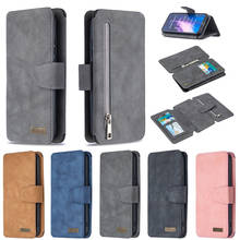 Магнитный кожаный чехол для RedMi Note 8T 8 9 Pro 9S 7 7A 8 8A, бумажник на молнии, чехол с кармашком для карт для XiaoMi CC9 Pro Note 10 Pro, Coque Etui 2024 - купить недорого