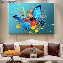 Wall Art Canvas paintings Graffiti Watercolor Butterfly Paintings On The Wall Abstract Butterfly Pop Modern Animal Picture 2024 - buy cheap