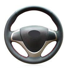 Ручной пришитый черный чехол рулевого колеса автомобиля из искусственной кожи для Hyundai i30 2009 2010 2011 Elantra Touring 2010 2011 2012 2024 - купить недорого