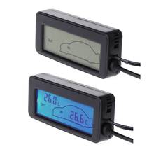 Mini Digital Car LCD Display Indoor Outdoor Thermometer 12V Vehicles 1.5m Cable Sensor Drop Ship 2024 - buy cheap