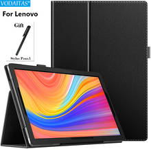 Capa para tablet lenovo, tab p11/m10/m10 fhd plus, capa de couro 2024 - compre barato
