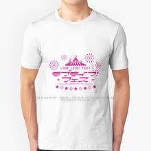 Camiseta com logotipo do amor ao vivo, fantasia do amor ao vivo, festival, logotipo, maçaneta, aqportas, anime nijigaki 2024 - compre barato