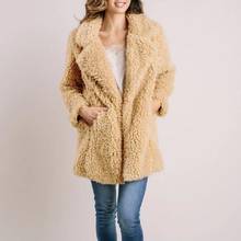 Plush Teddy Coat Women Plus Size Winter Fluffy Warm Soft Fake Fur Overcoat Fourrure Campera Pelliccia Donna Chaqueta De Mujer 2024 - buy cheap