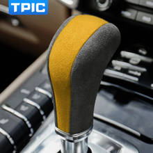 TPIC For Porsche Cayenne 2011-2017 Alcantara ABS Car Gear Shift Knob Cover Trim Sticker Car Decoration Interior  Accessories 2024 - buy cheap