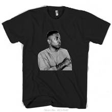 Мужская/Женская Мужская футболка Kendrick Lamar, топы из 100% хлопка с коротким рукавом и круглым вырезом, футболки в стиле Харадзюку 2024 - купить недорого