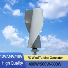 NEW 600W Vertical Wind Turbine Permanent Magnet Generator 3 Phase 600w 12V 24V Vertical Axis Coreless Wind Generator 2024 - buy cheap