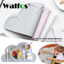 WALFOS 100% Food Grade Silicone Placemat Baby kid Heat Resistant  Heat Resistant Silicone Table Mat Placemat Dining Kitchen Tool 2024 - buy cheap