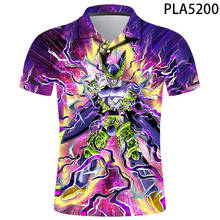 Polo de manga corta de Anime para hombre, ropa de calle con estampado 3D de dragón, informal, Harajuku, a la moda, novedad de Verano de 2020 2024 - compra barato