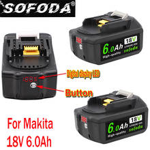 WIth Charger BL1860 Rechargeable Battery 18 V 6000mAh Lithium Ion for Makita 18v Battery 6ah BL1840 BL1850 BL1830 BL1860B LXT400 2024 - buy cheap