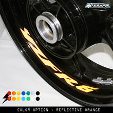 8 X motorcycle stripes rim tire logo sticker custom inner edge decal round reflective stripe decal for YAMAHA YZF R6 yzfr6 2024 - buy cheap