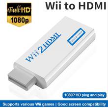 Adaptador convertidor compatible con Wii Full HD a HDMI, Conector de 3,5mm, salida de Audio y vídeo AUX, 720P, 1080P, para HDTV, PC, pantalla de Monitor, Wii2 2024 - compra barato