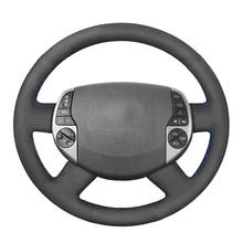 Black Synthetic Suede Steering Wheel Cover for Toyota Prius 20 XW20 Raum 2 2003 2004 2005 2006 2007 2008 2009 2010 2011 2024 - buy cheap