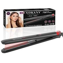 Prancha de cabelo profissional com infravermelho max de 750 promoções, ferramenta suave para alisamento de cabelos, 100-240v 2024 - compre barato