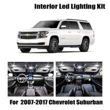 14pcs White LED Light Ceiling Bulbs Interior Kit Fit For 2007-2015 2016 2017 Chevrolet Suburban Tahoe Map License Plate Lamp 2024 - buy cheap