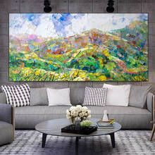 Thick Textured Knife Painted Landscape Hand Painted Abstract Oil Painting on Canvas Wall Art for Living Room Home Decor No Frame 2024 - buy cheap